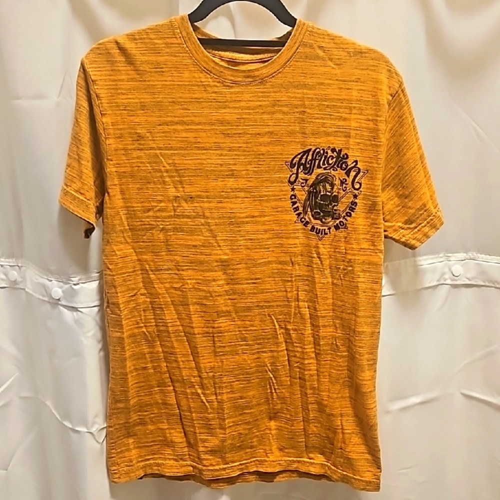 Affliction Men's Orange Graphic T-Shirt